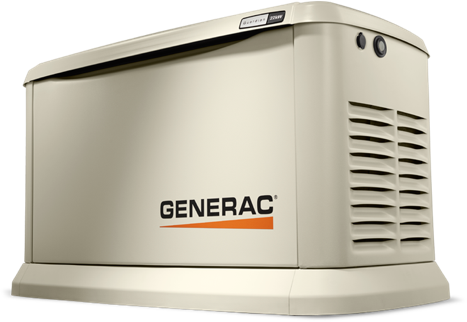 A generac brand white generator