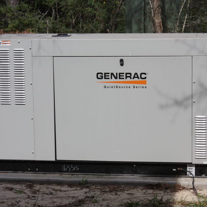 A large generac brand generator