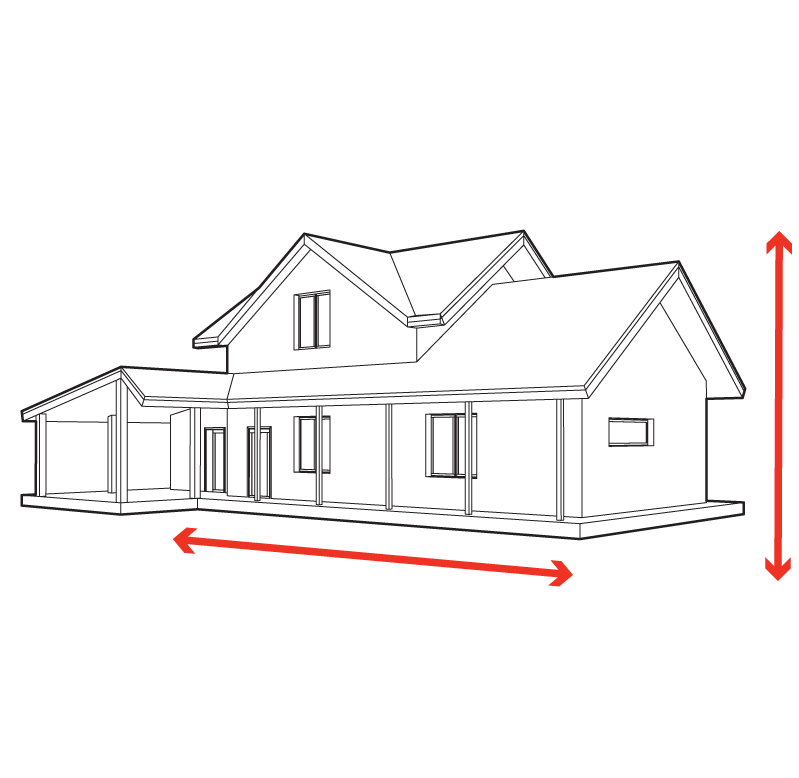 an illustration of the exterior of a home