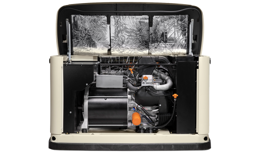 the interior of a generator